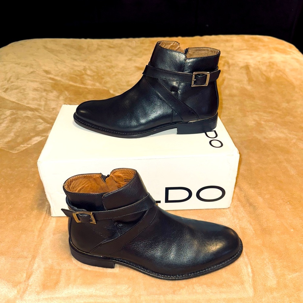 ALDO SLIP ON BOOTS